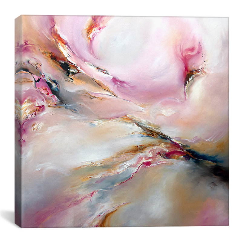 " Pink Haze " by J.A Art, Canvas, 18" H x 18" W x 1.5" D