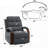 Jea Power Recliner Armchair With Lift Heating Massage, Gray Chenille Fabric-126274904