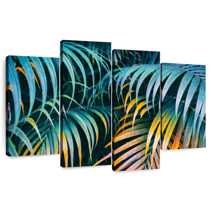 Feuilles de palmier Harnek Green Jungle, H 48 po x l 75 po