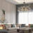 39.4" Light Luxury K9 Real Crystal Round Tree Branch Chandelier – Matte Black Finish-1216586452