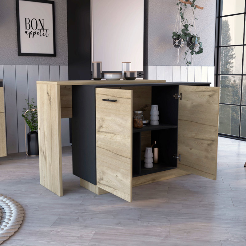Kitchen Island Ohio, Kitchen, Light Oak
