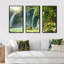 «Spring Waterfall In Vietnam - Landscape», ensemble de 3 toiles encadrées-1854711095-1854711094