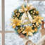 Guirlande de Noël 11,8 pouces pour porte d'entrée avec nœud papillon, décorations de Noël pour la maison-667252765