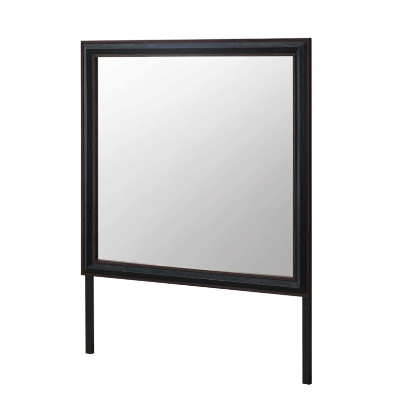 Miroir brun pour salle de bain