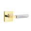 Select - Terrazzo Round Passage (Hall & Closet) Door Lever with Square Rosette-22056362-22056356