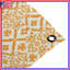 Tapisserie murale orange à motif ikat - décoration murale ikat-100970554