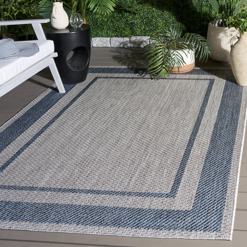 Tapis d'intérieur tissé à la machine Courtyard, Tapis de couloir 2 pi 3 po x 8 pi 0 po