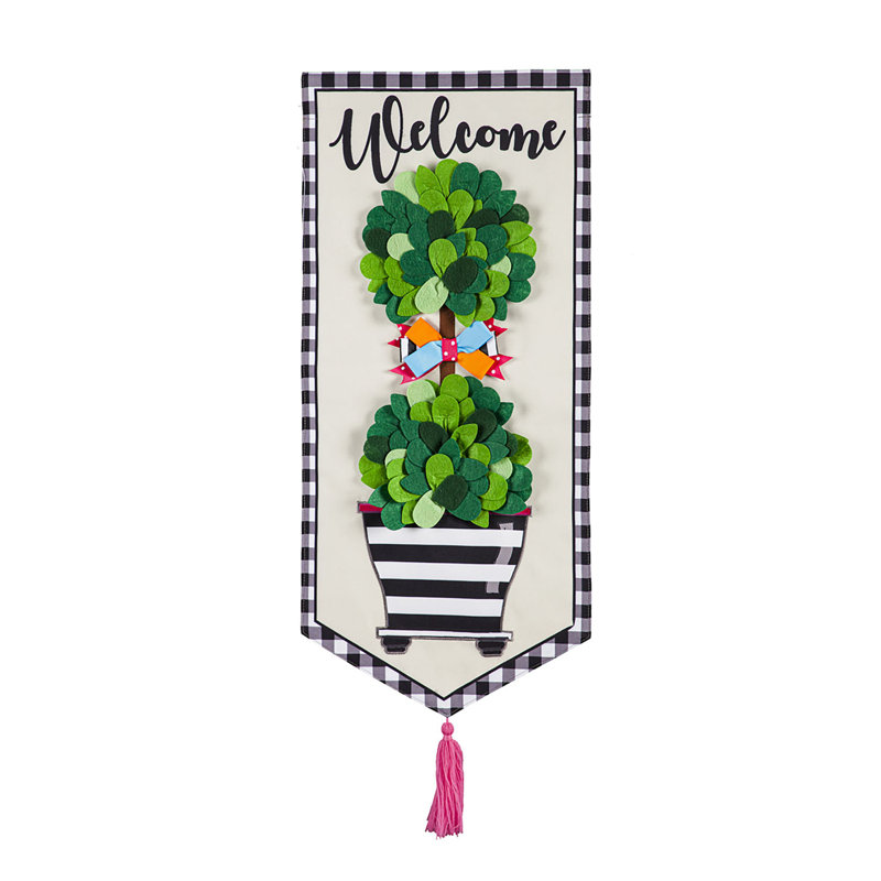 Aaronjit Double Sided 27.5'' H x 12.5'' W Polyester Banner