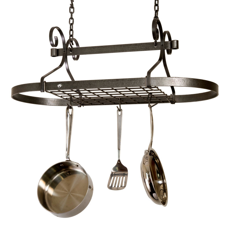 Decor Oval Hanging Pot Rack