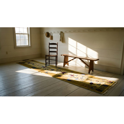 Light Color Antique Narrow and Very Long Art Deco Chinese Hallway Runner Rug