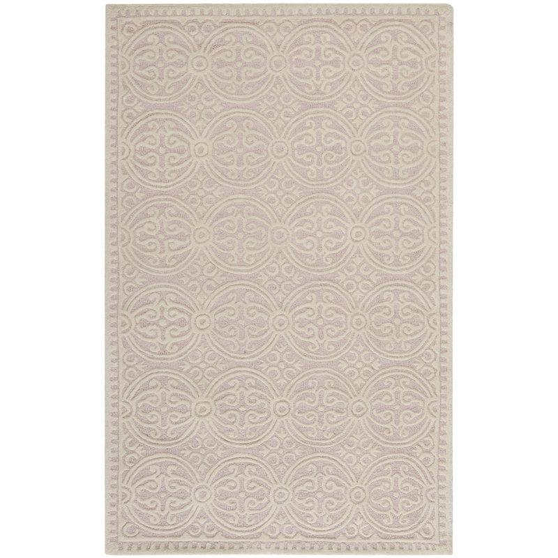 Ame Hand Tufted Wool Geometric Rug, Rectangle 9' x 12'