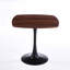 Table de salle à manger 31,5 pouces noyer carré minimaliste, petite table de cuisine en métal-1936552907-1936552904