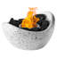Alamin Oval Concrete Alcohol Smokeless Fire Pit
