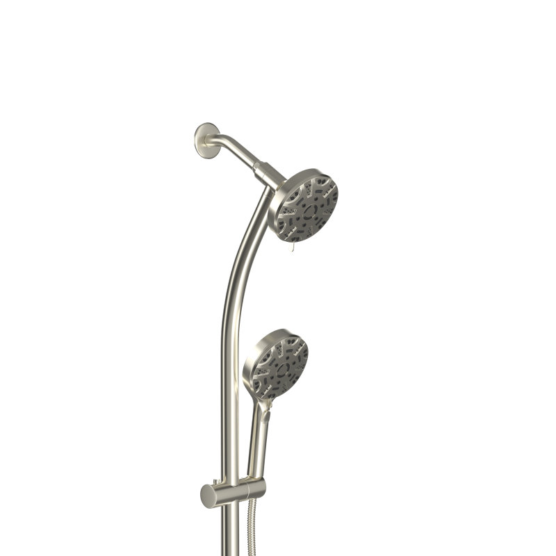 Système de douche complet en nickel, Noir mat