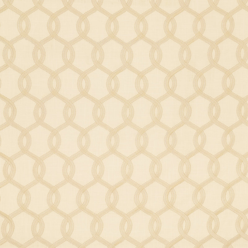 Gresham Embroidery Fabric, Crème
