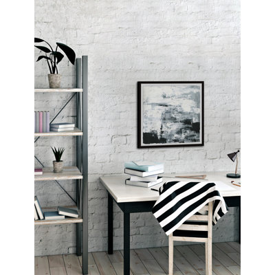 'Black And White Smudges III by Parvez Taj - Single Picture Frame Print