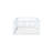 Twin Size Floor Bed with High Fence Railings, Rubber Wood Kids Floor Bed with Safety Guardrails, 6 Slats, No Door,White-204681979
