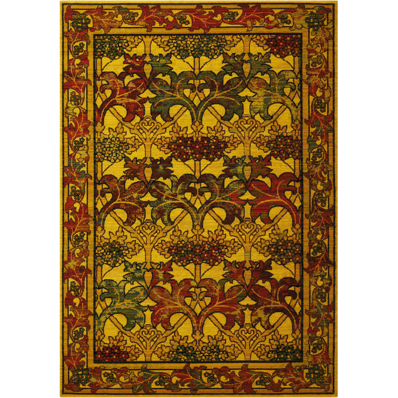 Tapis vitrail Kojo, Rectangle : 5 pi 6 po x 8 pi