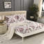 Bliss Complete Bedding Set Floral Burgundy Duvet Cover Fitted Sheet With Matching Pillow Case-119317719