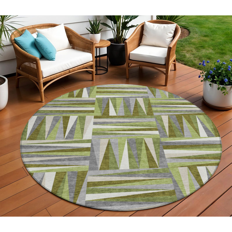 Tapis d'intérieur rond 8 po