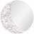 "Lunar Serenity" 20" Round Wall Mirror with a 3D Textured Crescent Moon Embellishment