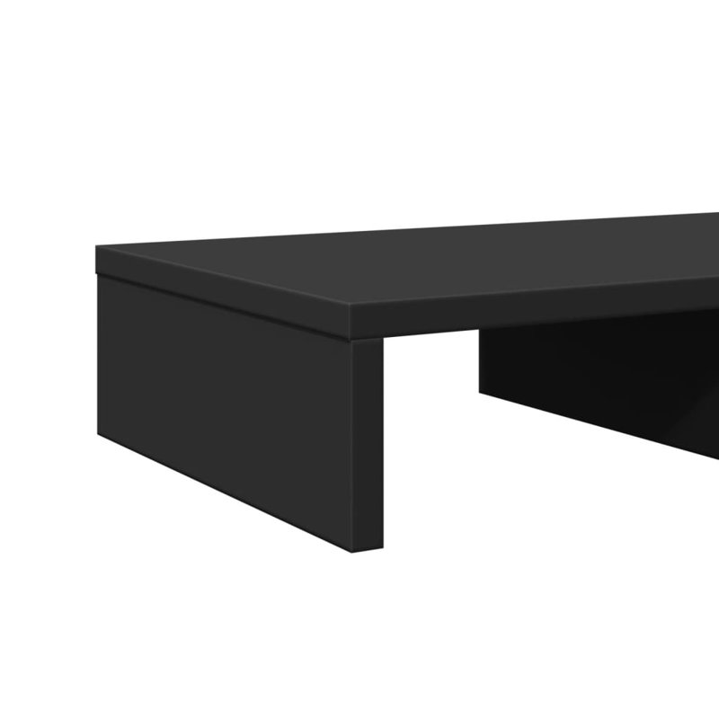 Bata Manufactured Wood Monitor Stand, Black, 10.5cm H x 60cm W x 24cm D
