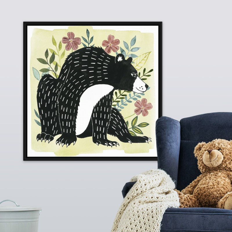 Art sur toile floral forester iii Shoulders, H 30 po x l 30 po x P 1,75 po, Cadre flottant noir