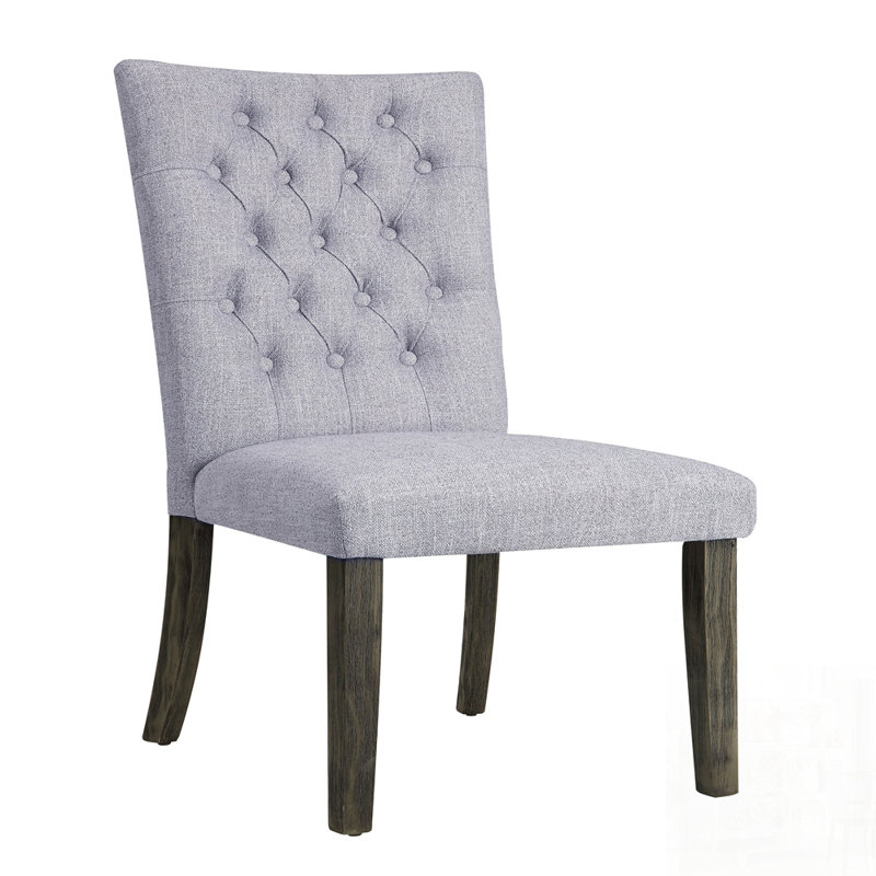 Ensemble de 2 chaises d'appoint Merel Linen & Finish