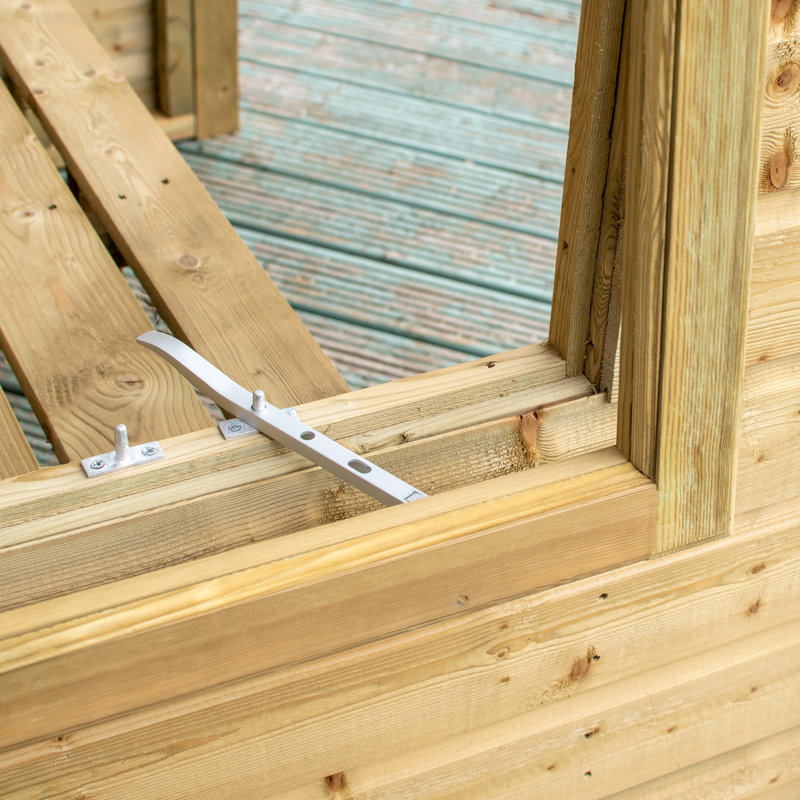 Solid Wood Pine Outdoor Bench