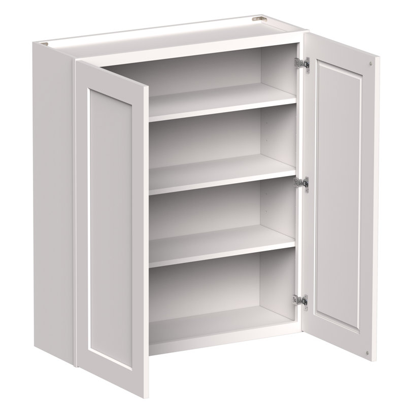 CASAINC Ready-to-Assemble White Shaker Kitchen Wall Cabinet W36" X H42" X D12"（Handles Not Included）