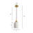 1 - Light White Single Pendant