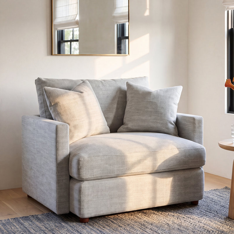 Fletcher Down Cushion Armchair, Conversation Capri Performance Basketweave