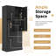 Grande armoire de rangement avec tablettes réglables-1417254527