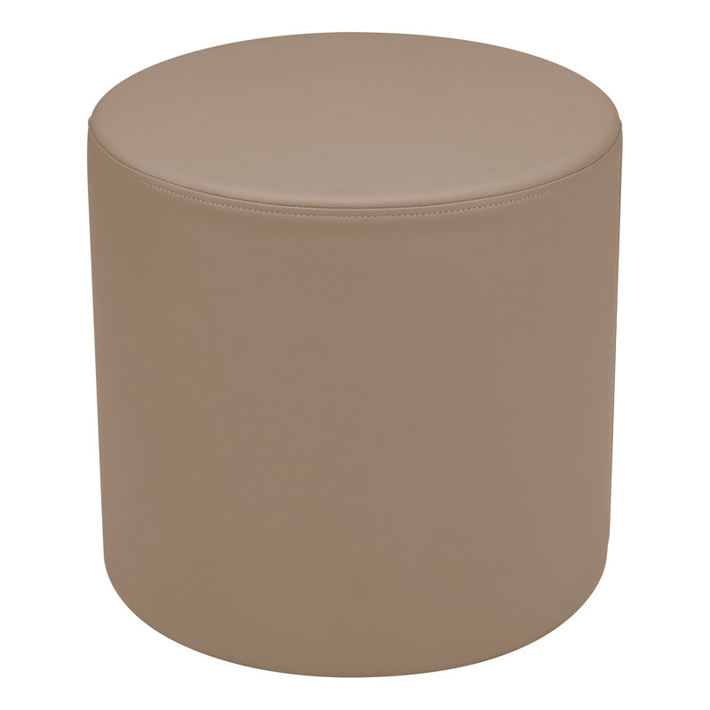 Nicholas Flexible Learning Modular Soft Seating Circle Ottoman for Classrooms and Common Spaces, Red, 20" H x 18" W x 18" D