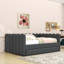 Grand lit de jour rembourré avec lit gigogne simple TG-1959920796