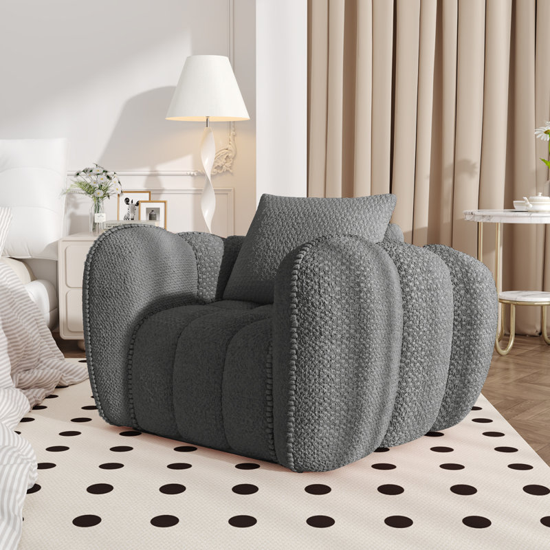 Fauteuil surdimensionné simple avec canapé Bonean, Gris