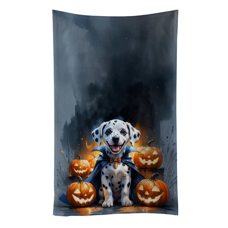 Serviette de cuisine Dalmatian Puppy Halloween, Dalmatien