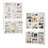 75"h X 46"w 9-tier Standard Wood Storage Bookcase Set