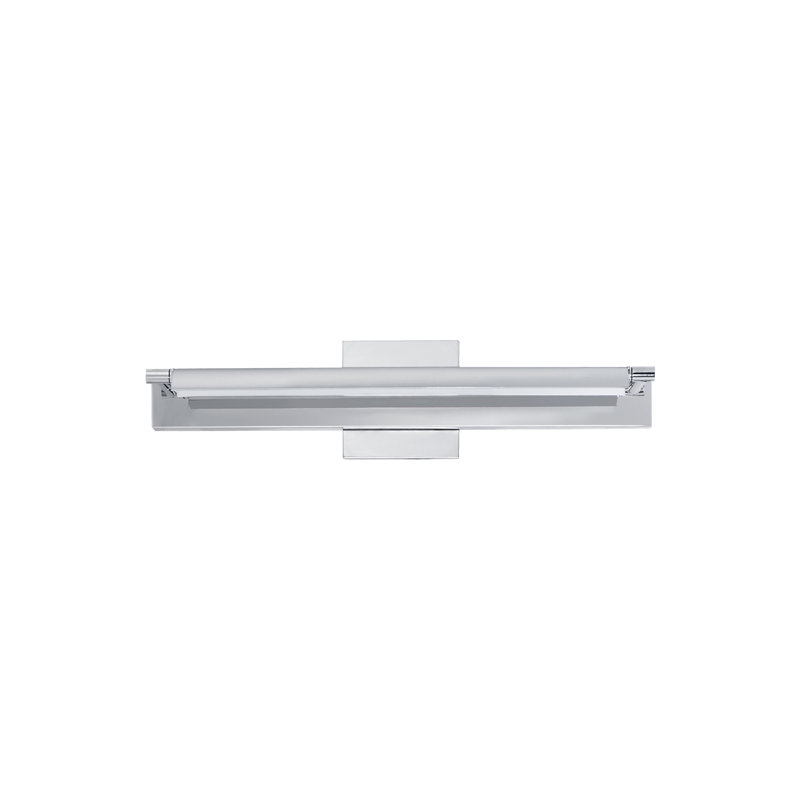 Delica LED Flush Mounted Sconce, Polished Chrome, 4.75" H x 20.25" W x 6" D