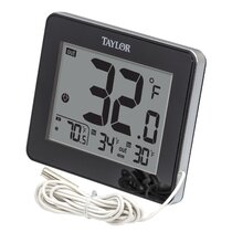 Outdoor Thermometer Large Numbers - 12Inch Outdoor Thermometers for Patio  Waterproof, Wall Mounted Thermometer Hanging Thermometer Hygrometer with