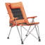 Chaise de camping réglable pliante 24,2 po x 29,9 po x 40,2 po en polyester 1 pièce inclinable orange à 5 positions