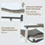 Ensemble de 3 chaises berçantes en PEHD d'extérieur, chaises berçantes surdimensionnées pour le porche et la cour