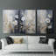Floral Study Series XCIV - Ensemble de toiles tendues avec châssis Premium - Prêt à être accroché-2027913618
