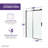 Rhodes 48'' - W x 76'' H Single Added Door Frameless Shower Door with Tsunami Guard-52233379