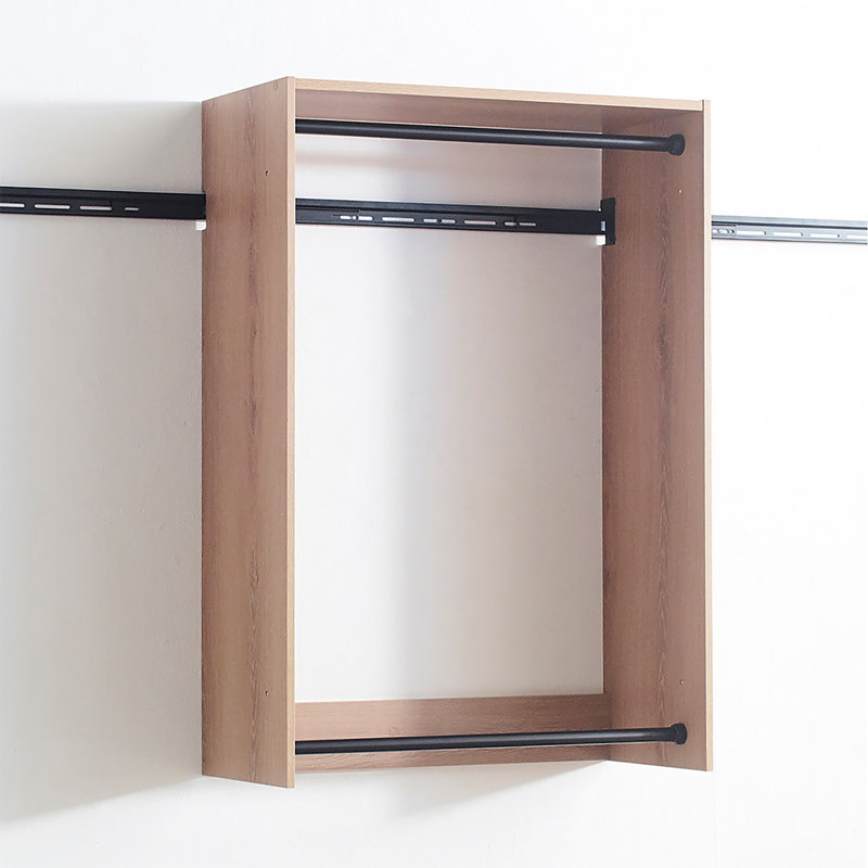 Système de garde-robe autoportant en bois, Chêne