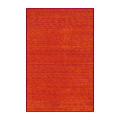 Tapis contemporain rouge