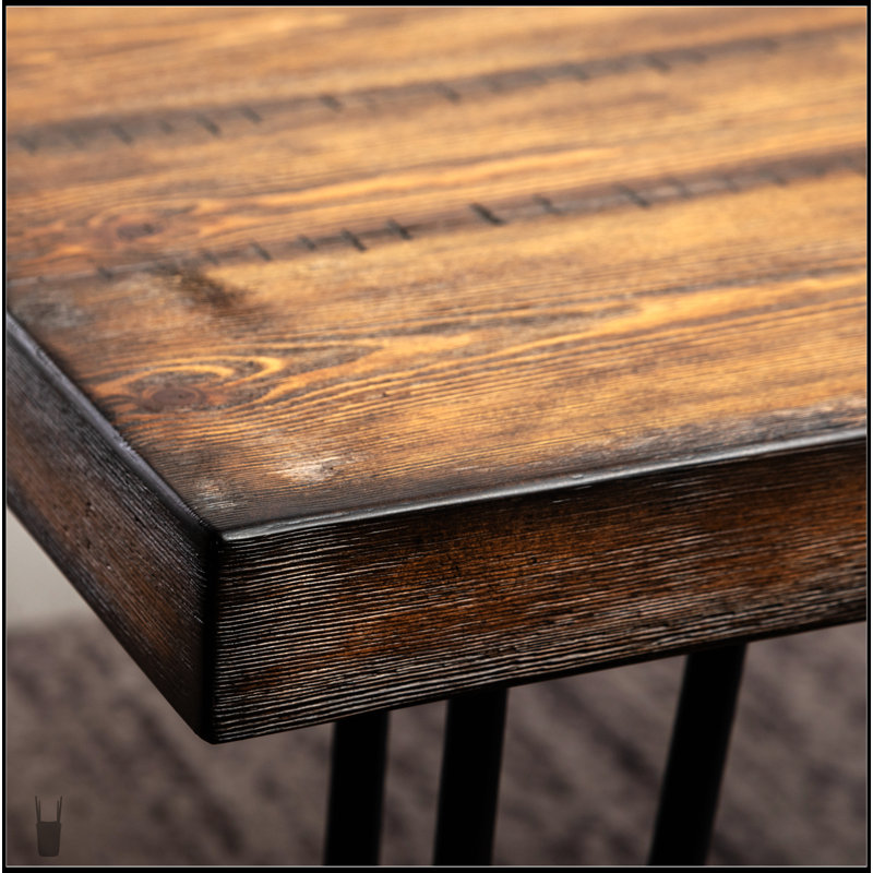 Ensemble de salle à manger 5 pièces avec table à épingle et chaises à dossier croisé Arroyo, parfait pour les espaces modernes et compacts