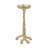 4.5X4.5X10" Gold Aluminum Pillar Candle Holder With Coral Branch Design-727848496
