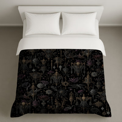 Ornate Floral Illustrations Duvet Covers
