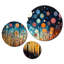Ensemble de 3 décorations murales Wanderlust I Mid Century